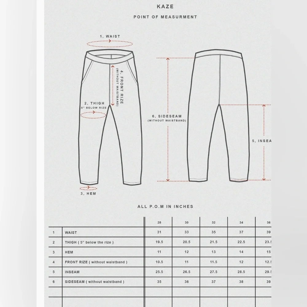 Prospective Flow Kaze Herringbone pants size 28